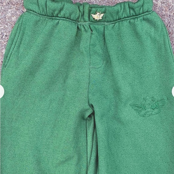 BOYS LIE Josh Grunfeld Green Sweatpants w/missing button at waist. NWOT - Picture 4 of 6